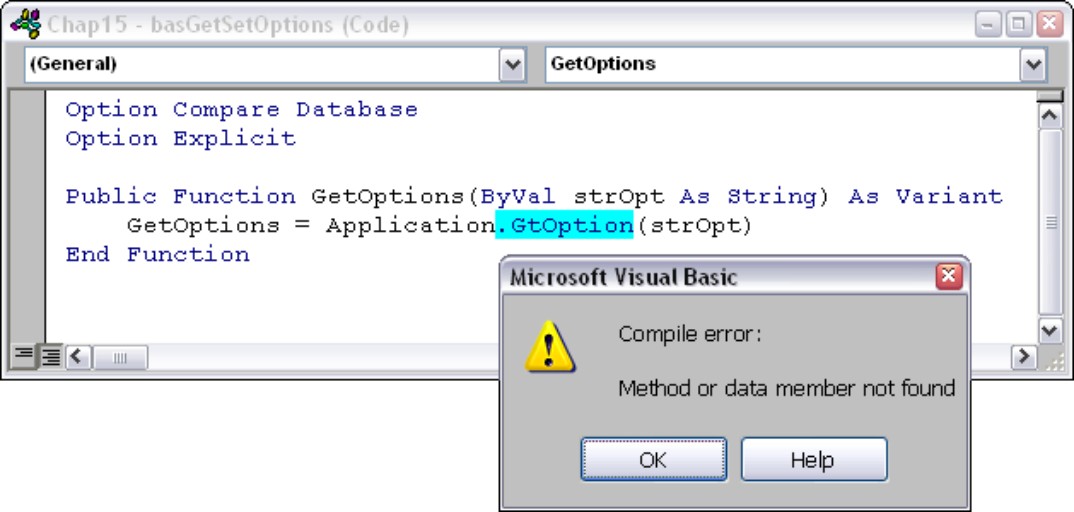 Viewing a compile error